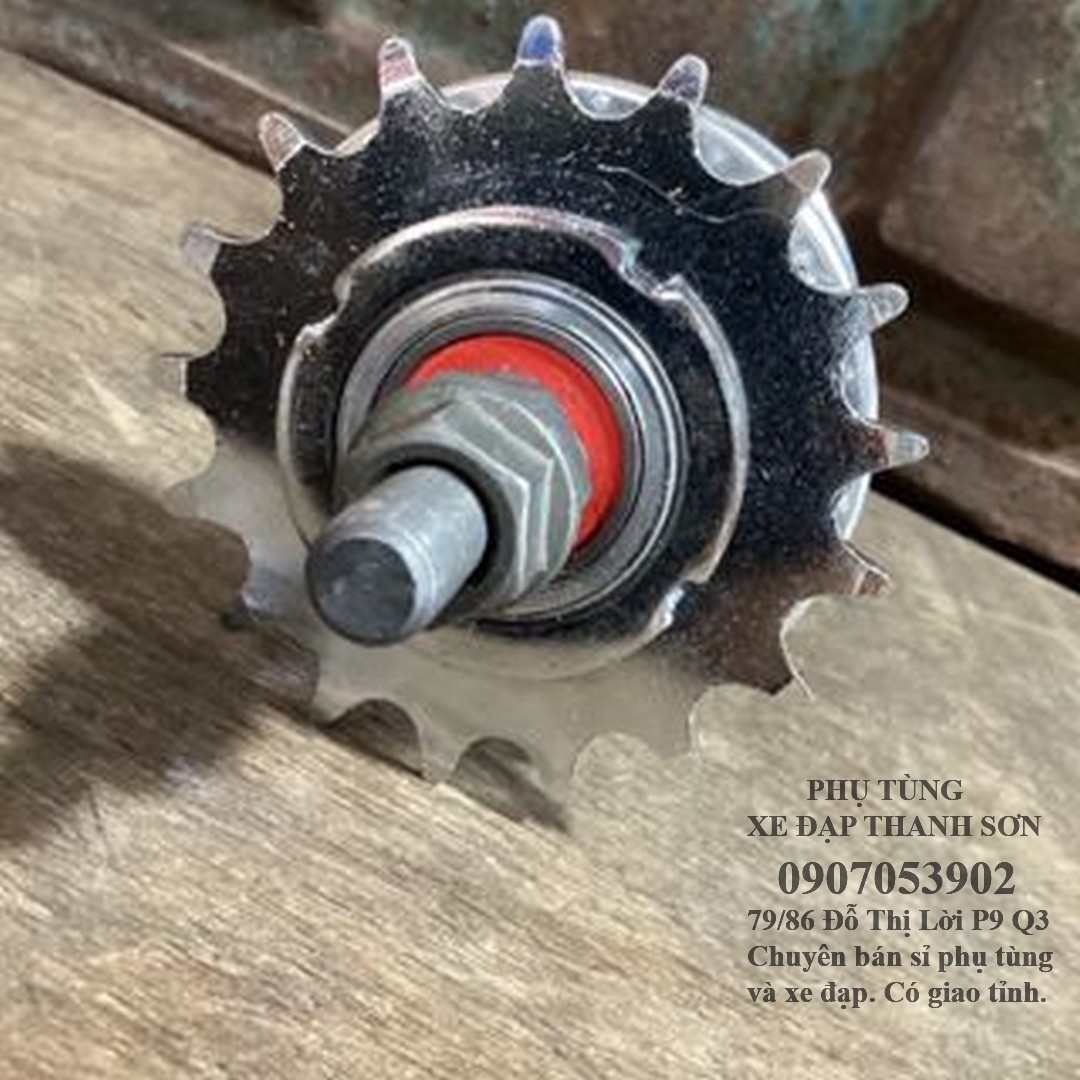 Đùm nhôm xe đạp fixed gear 36 lỗ căm kèm nhông