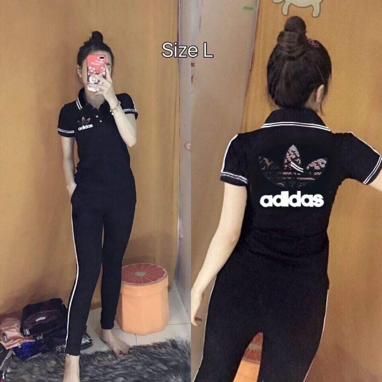 Đồ Bộ Cổ Logo Thêu Siêu Xinh  ( 40~70kg) - Y Hình
