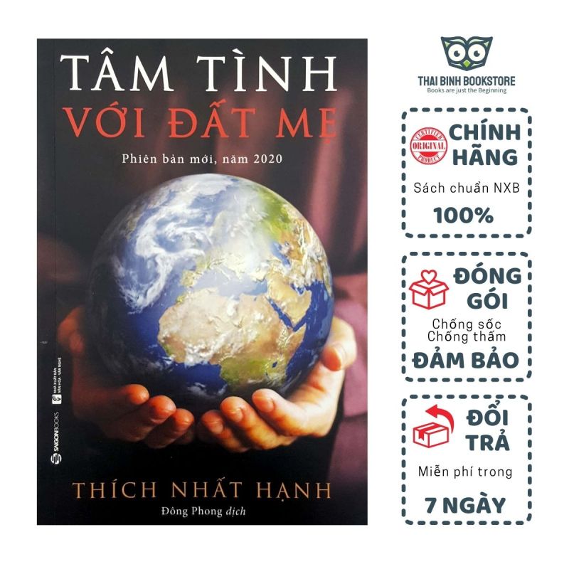 Sách - Tâm Tình Với Đất Mẹ - Phiên Bản Mới 2020 - Thiền Sư Thích Nhất Hạnh - Thái Bình Bookstore