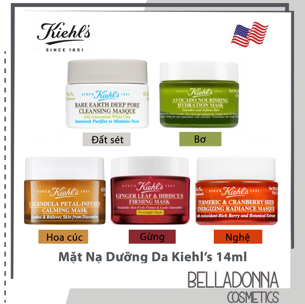 [HCM] Mặt Nạ Dưỡng Da Đất Sét, Hoa Cúc, Bơ, Gừng, Nghệ Masque 14ml
