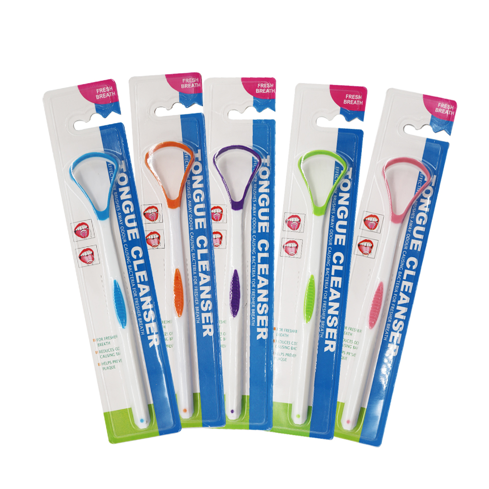 5pcs Silicone Tongue Scraper Brush Cleaner