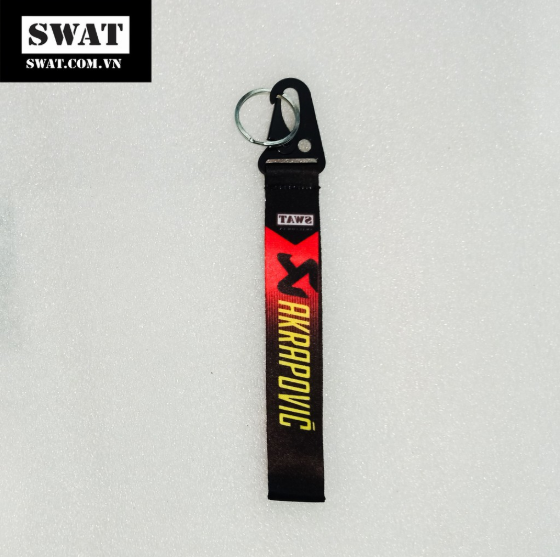 Móc khóa xe máy (Dây satin - Đầu sắt)