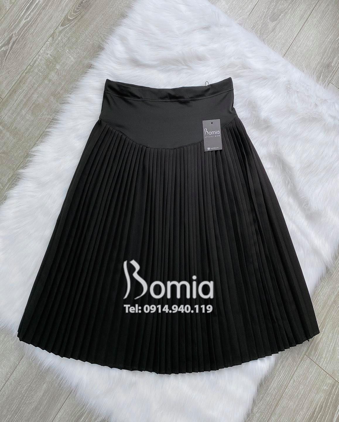 Shanghai Silk rib midi skirt-pretty gourd