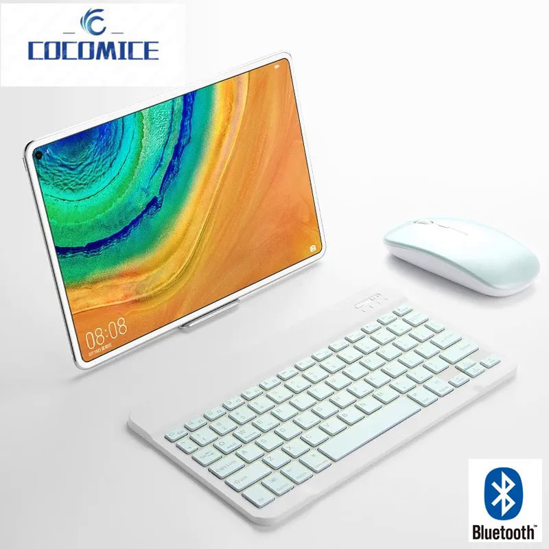 10 inch Tablet Wireless Keyboard For Pro Samsung Galaxy Tab S6 Bluetooth Keyboard For 8th 7th Android IOS Windows PC