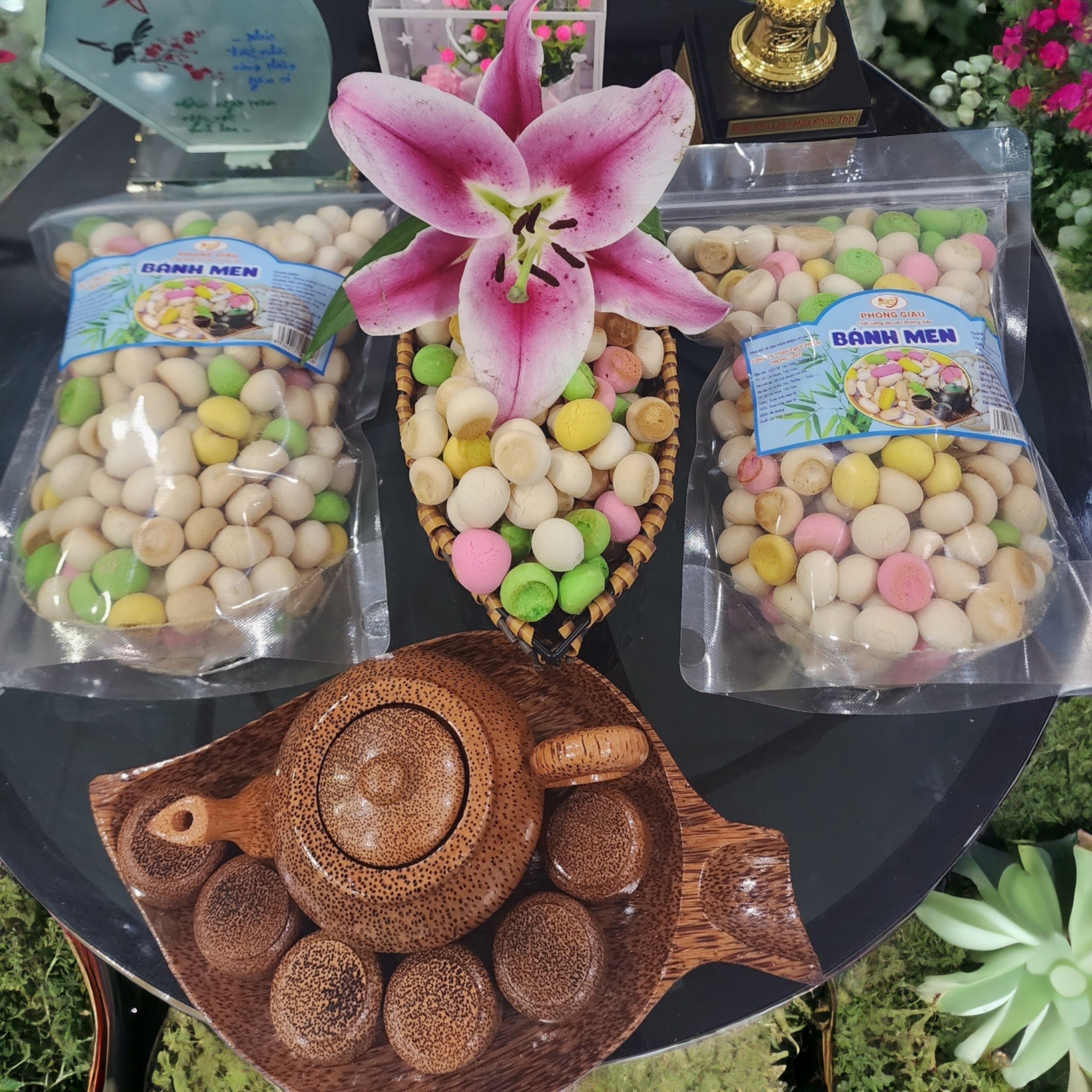 BÁNH MEN BI MIX MÀU ( PHONG GIÀU FOOD )