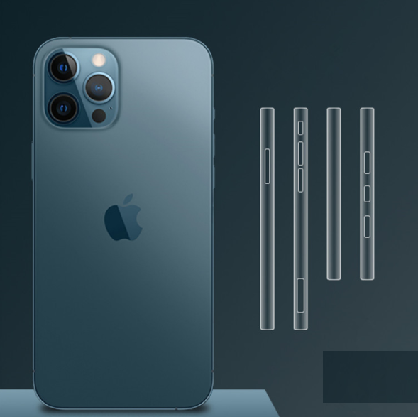 Combo 5 bộ dán viền cho iPhone 12 Pro Max/ 12 Pro/ 12 - Gor trong suốt ( 5 bộ -5 máy)