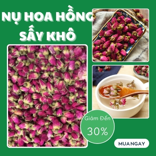 [New Arrivals] Dried Roses in Small Bags, 100g - Tan Phat Herbs - Clean and Fragrant Products Specialized for Making Tea