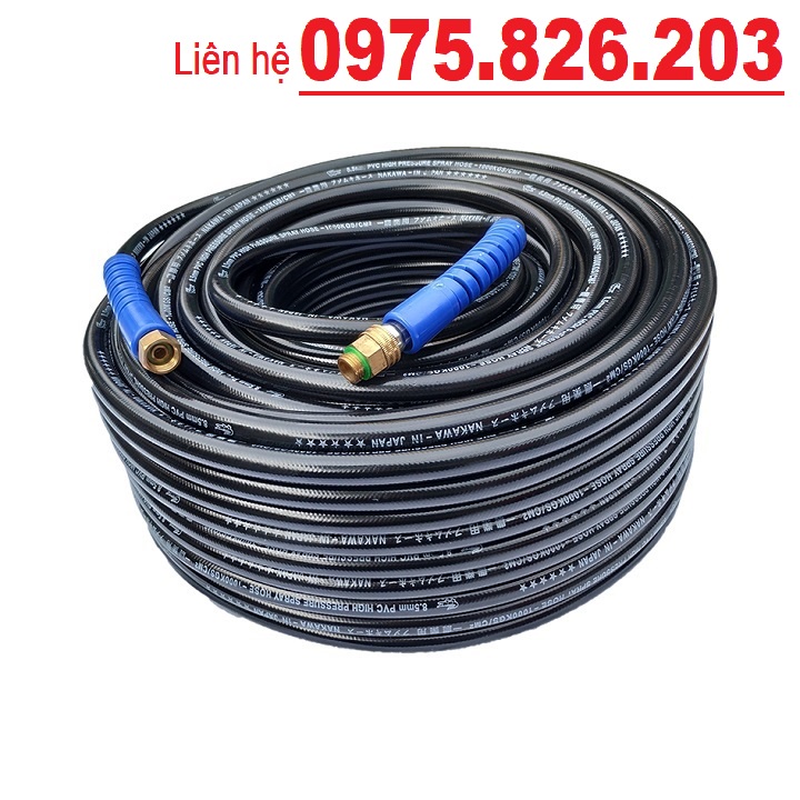 Dây phun xịt nakawa 8.5mm w-50m, dây xịt rửa xe và phun thuốc cao cấp