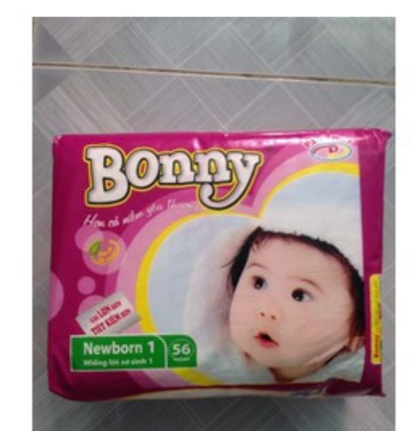 Miếng lót BONNY Newbom1 56 miếng dùng cho trẻ sơ sinh