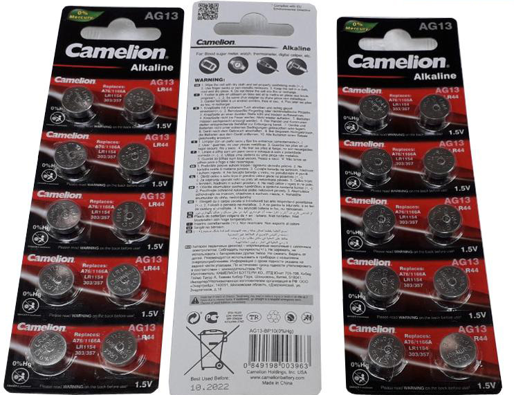 Pin LR44 A76 CAMELION vỉ 10 viên