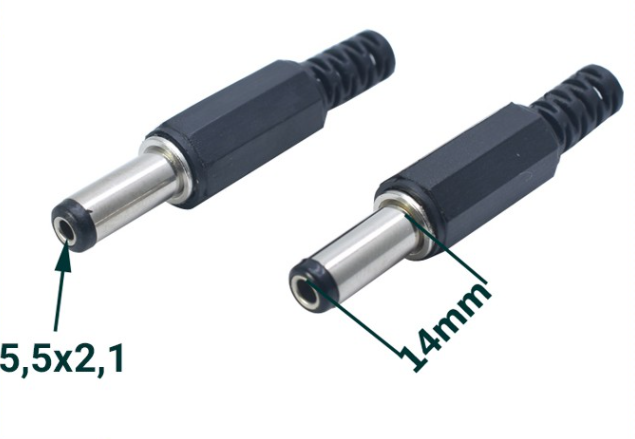 Bộ 10 Đầu Jack DC 5.5x2.1mm - Đực