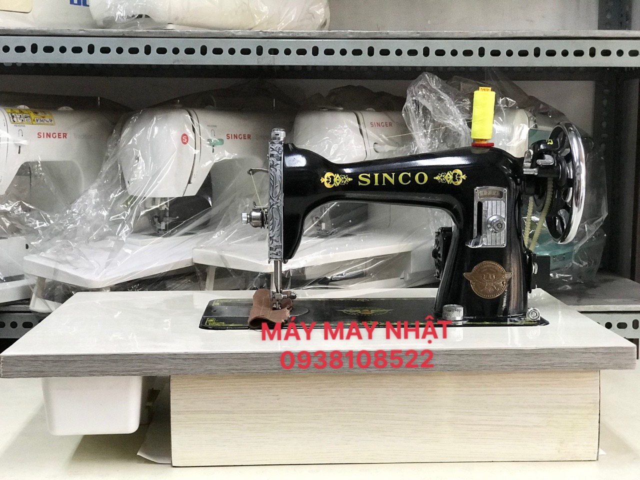 [TẶNG KÈM NGĂN KÉO] ĐẾ GỖ MÁY MAY GIA ĐÌNH