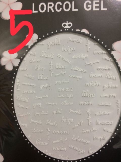 Sticker dán móng hình chữ siêu đẹp