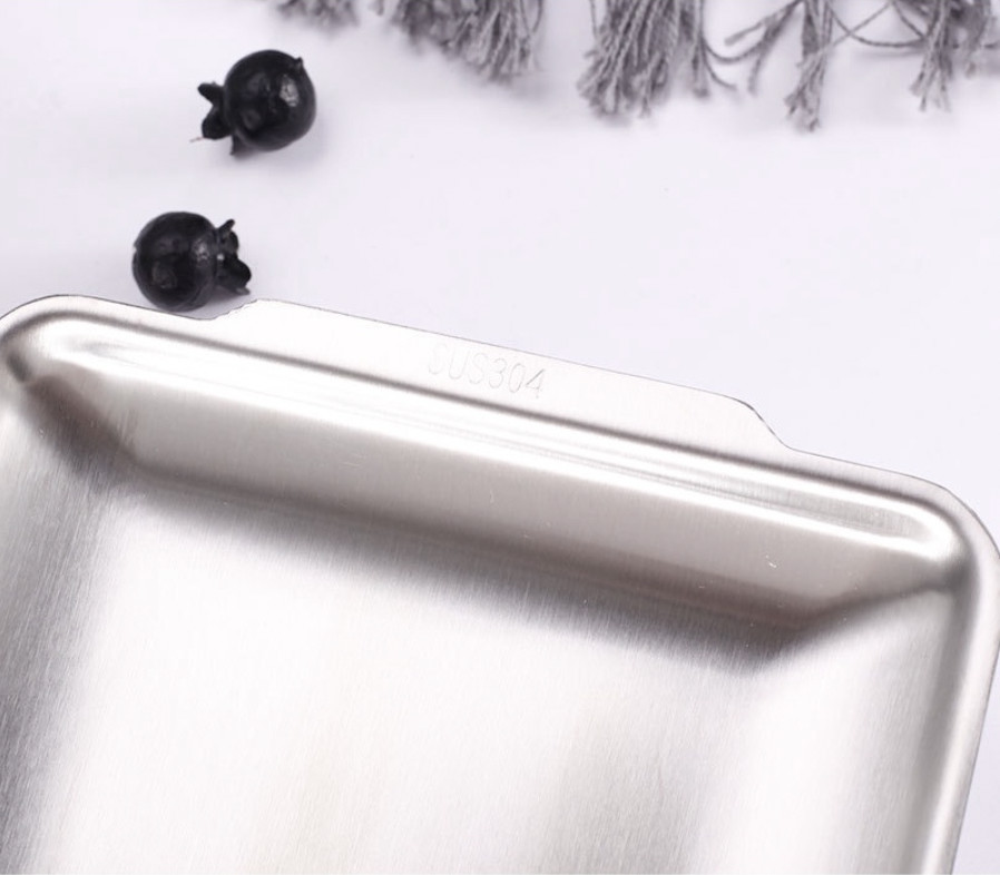 Dĩa, Khay Chữ Nhật INOX Hàn Quốc