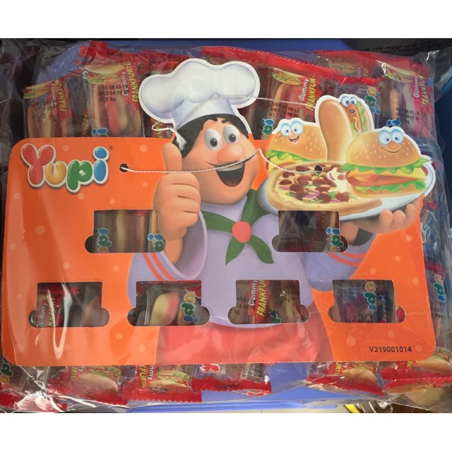 6 dây kẹo dẻo burger yupi (60 viên)