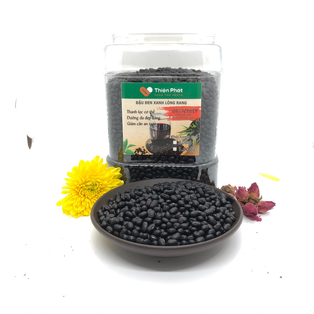 Đậu đen xanh lòng thiện phát rang mộc|500g