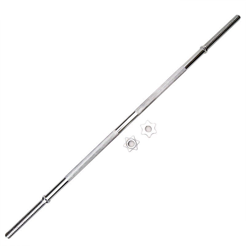 Đòn tạ dài 1m2 đặc mạ inox sáng bóng