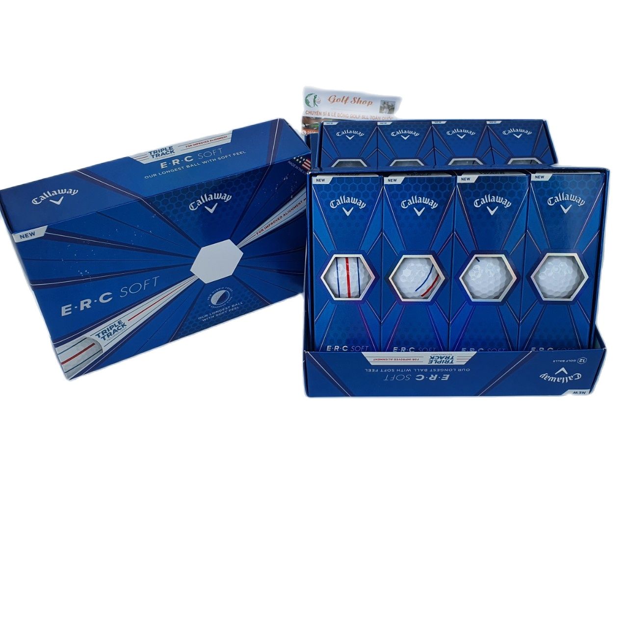 1 Hộp BÓNG GOLF E.R.C SOFT CALLAWAY - New