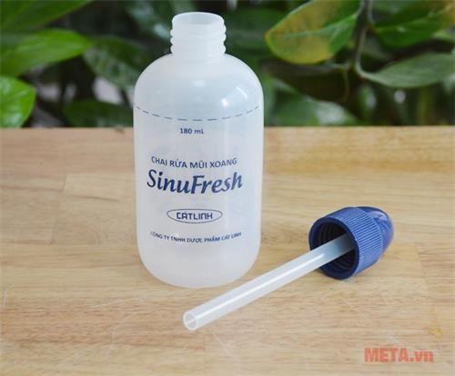Bình rửa mũi xoang Sinufresh (KM 10 gói muối)