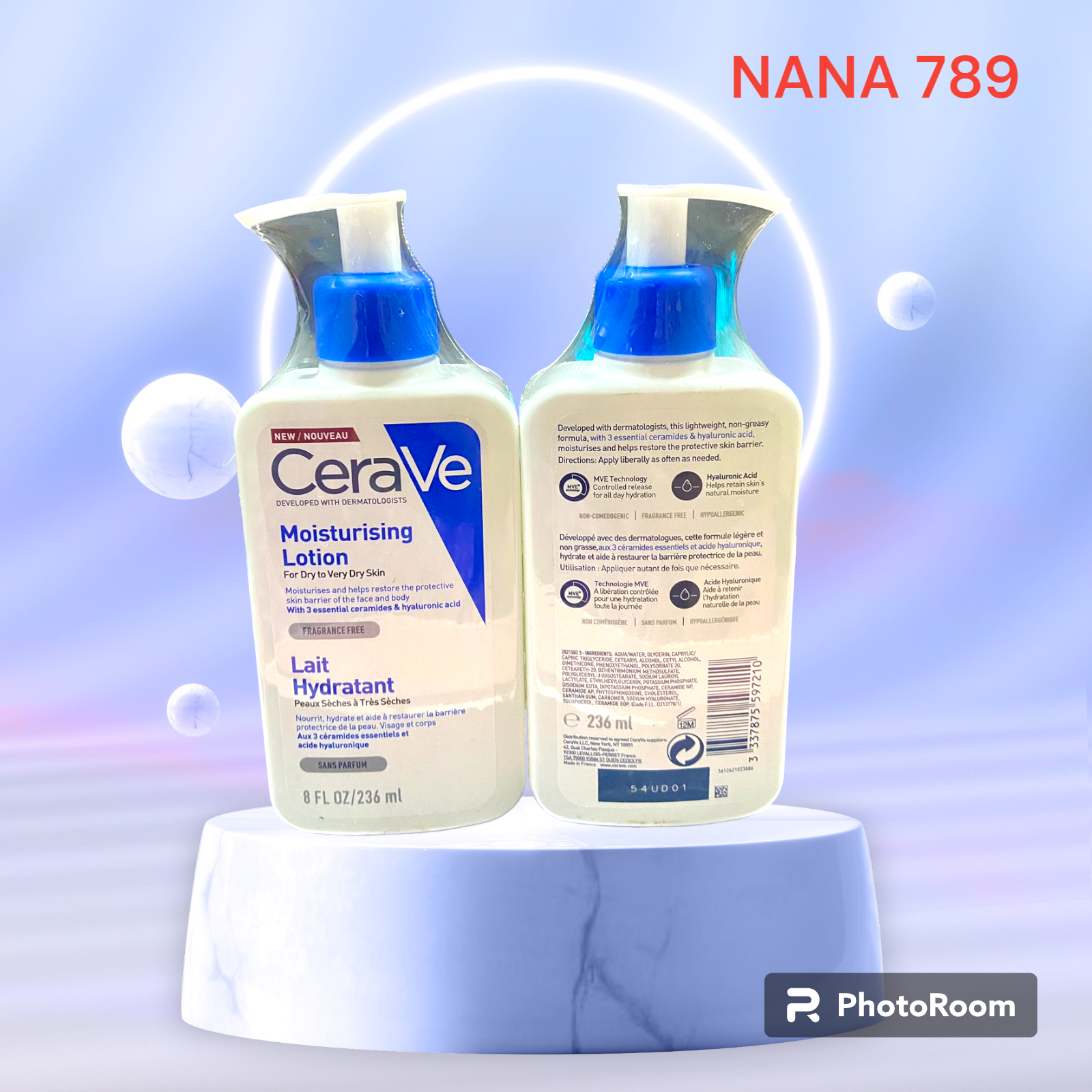 Sữa rửa mặt cerave dịu nhẹ dành cho da dầu da khô và da mụn chính hãng 236ml