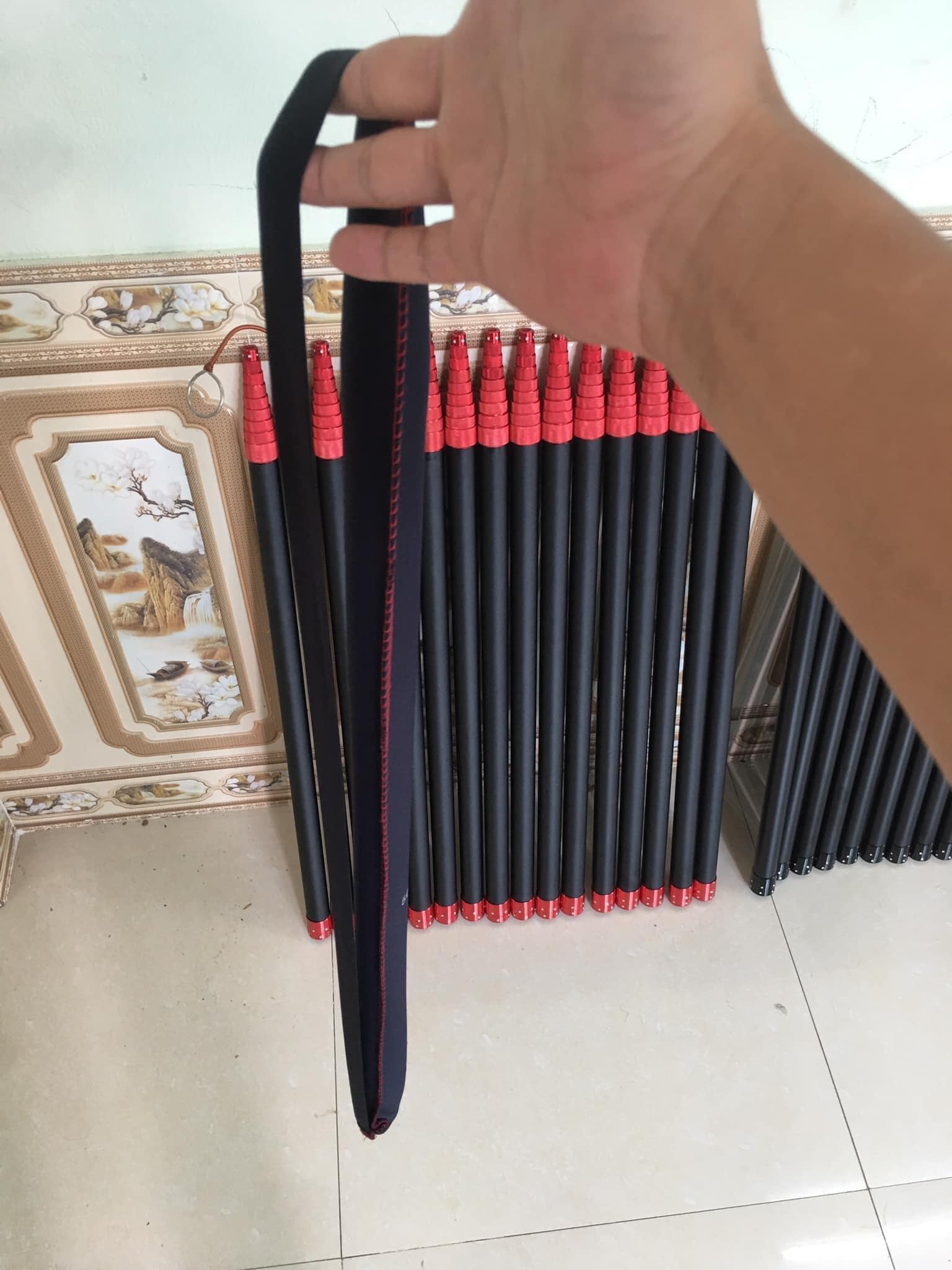sào carbon 5m thu lại 80 cm