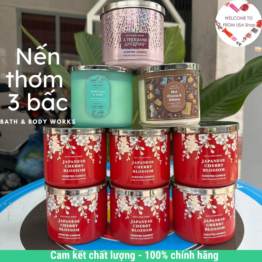 Nến thơm 3 bấc Bath & Body Works 411gram