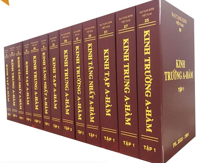 Đại Tạng Kinh: A-Hàm Hán Tạng (Trọn Bộ 13 Cuốn) - Bìa Cứng, Chữ To
