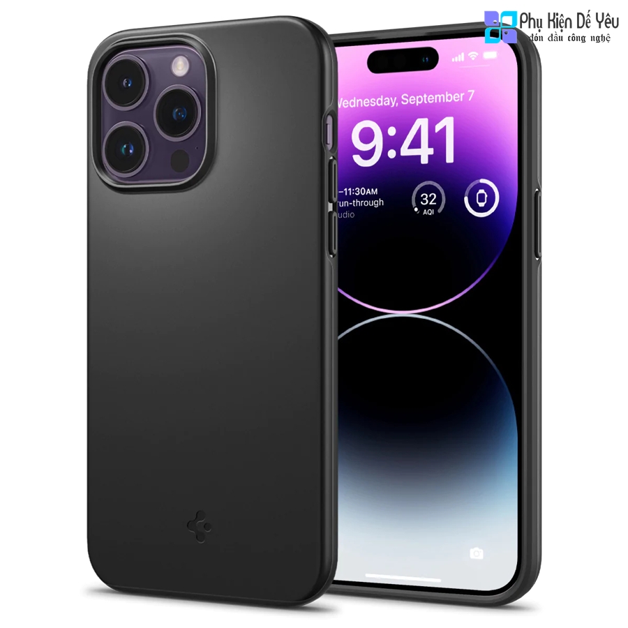 Ốp Spigen Thin Fit cho iPhone 14 Pro Max/ 14 Pro/ 14 Plus/ 14 (Phân phối chính hãng, bảo hành 12 tháng)