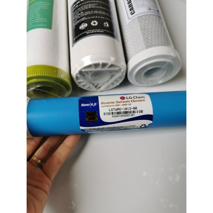COMBO 4 QUẢ RO + LỌC THÔ 123 ( hàng chuẩn)
