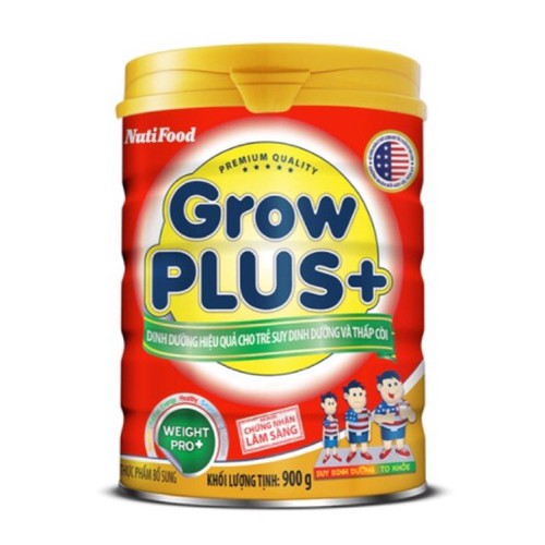 Sữa Growplus đỏ 900g date luôn mới