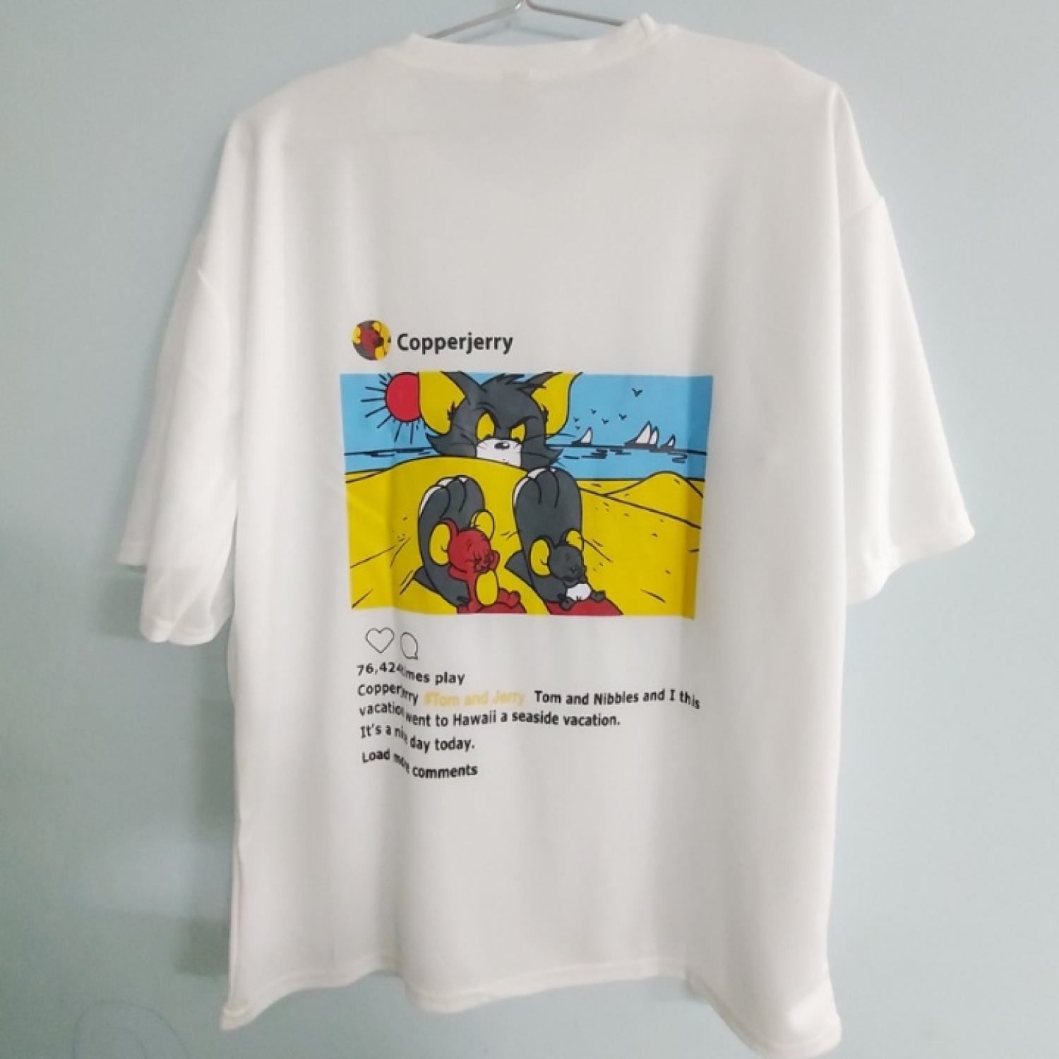 Áo Phông Rộng Nam Nữ Tay Lỡ 1969Unisex Áo Thun Nam Cổ Tròn Tay Lỡ Thời Trang Hàn Quốc COPPERJERRY