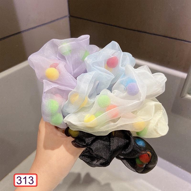 [HCM]Buộc Tóc - Cột Tóc Hạt Bi 313 Hot Trend Hàn Quốc