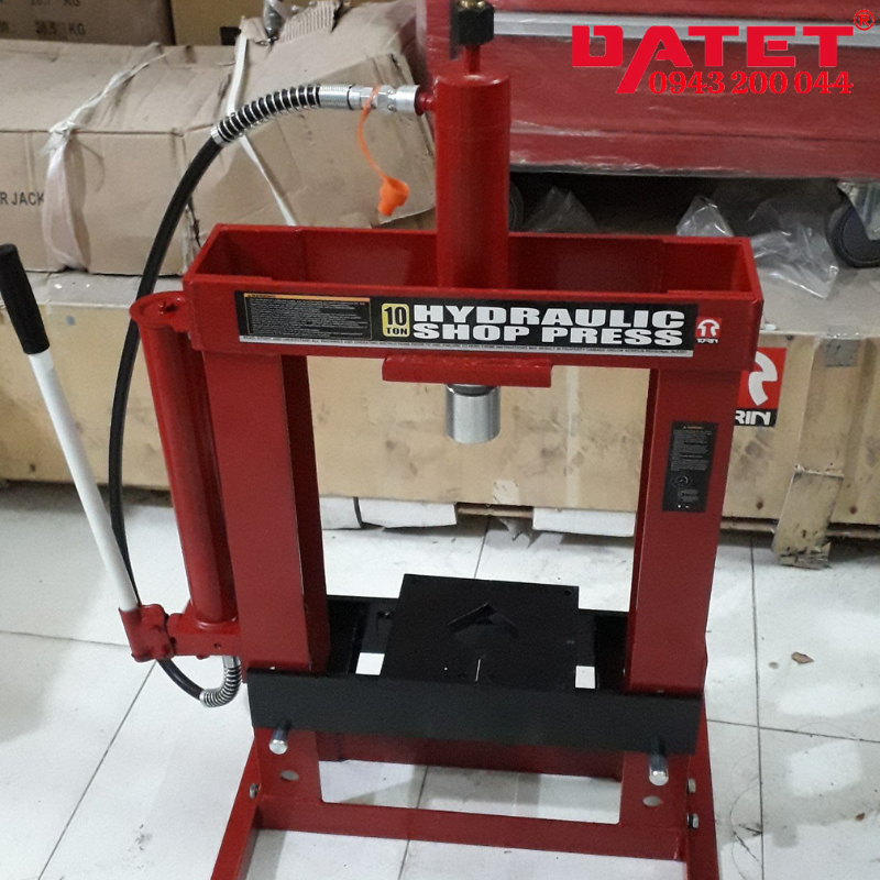 Máy ép thủy lực 10 tấn TY10003 (Có đồng hồ)