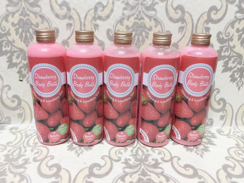 Sữa tắm trắng dâu tây 2in1 - sữa tắm trắng nhanh