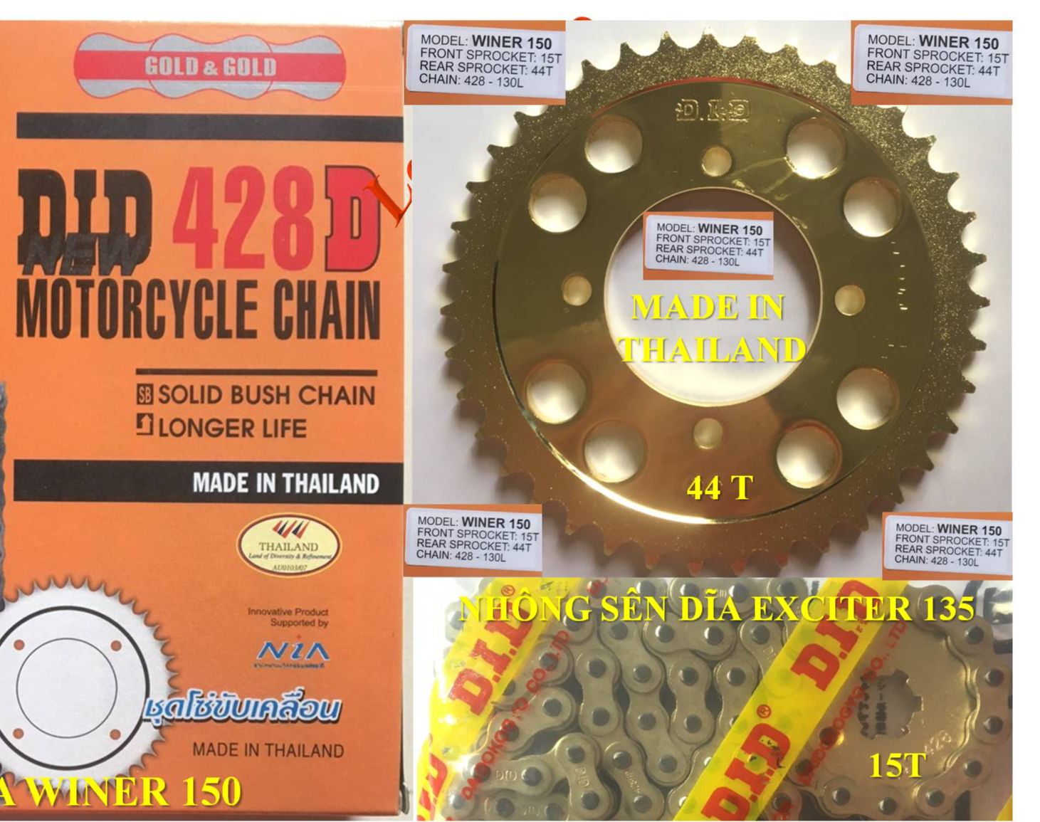 [HCM]Nhông sên dĩa SONIC 150cc - WINNER 150cc