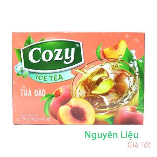TRÀ ĐÀO COZY HÒA TAN - hộp (18 gói x 15gr)