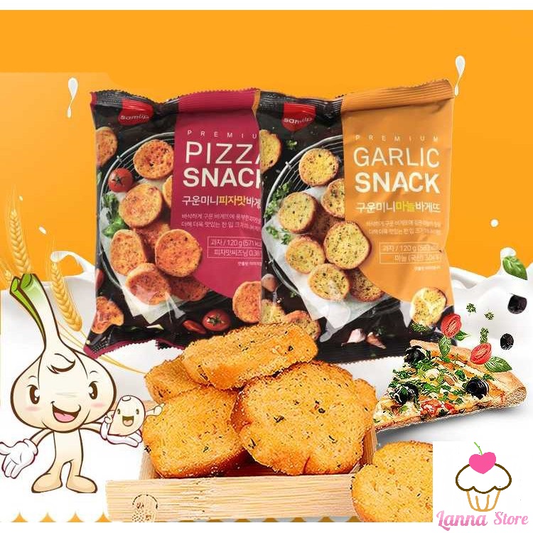 [HCM]Snack bánh mì SAMLIP gói 120gram - Hàn Quốc