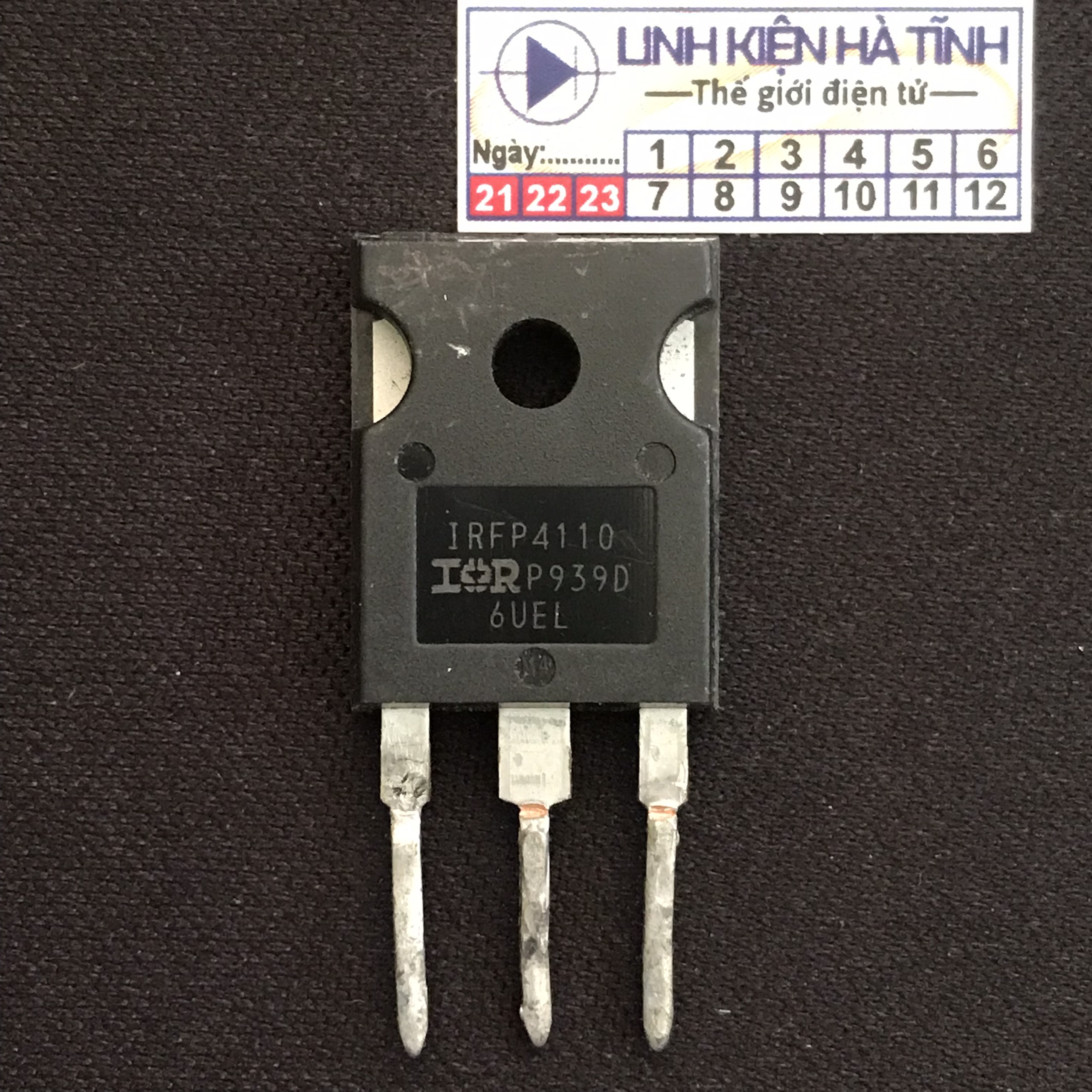 Mosfet irfp4110 to-247 100v 180a kênh n chính hãng tháo máy