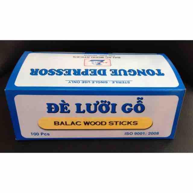 Que đè lưỡi gỗ BALAC hộp 100 chiếc