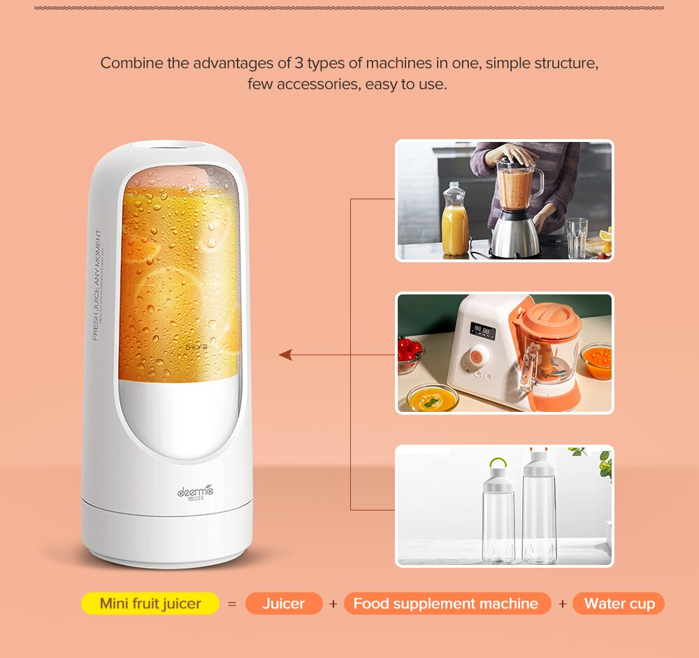 Máy xay sinh tố cầm tay mini Deerma NU30 (White)