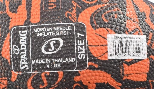 Quả bóng rổ Spalding NBA Graffiti số 7 (73-722Z) (Tặng kim bơm bóng+ túi lưới đựng bóng)