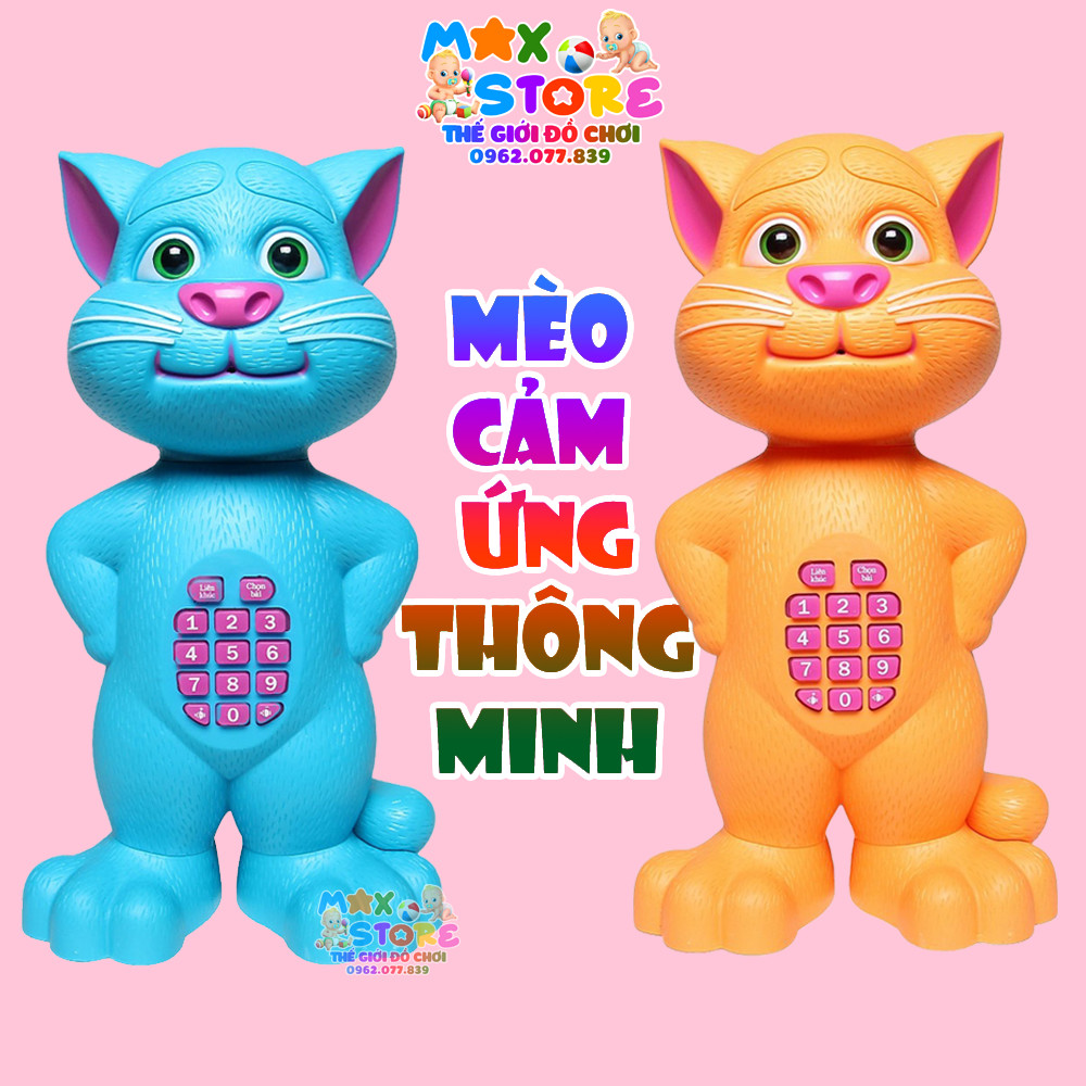 Đồ chơi Mèo Tôm thông minh cảm ứng biết nói + hát + kể chuyện + ghi âm cho bé