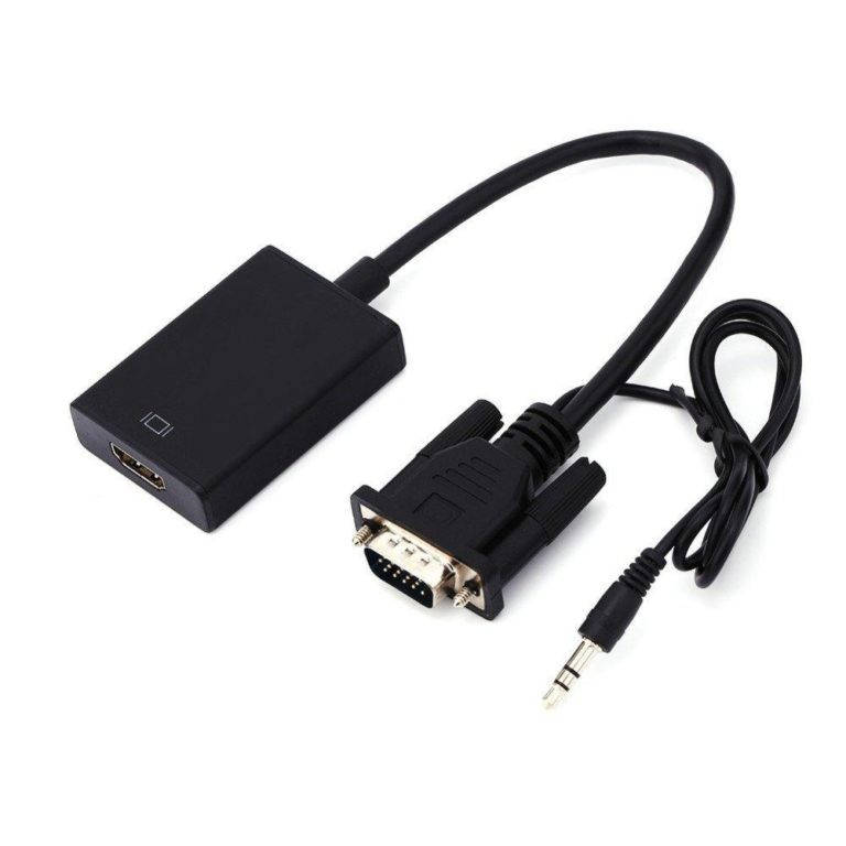 Cáp chuyển đổi vga sang hdmi có audio (vga ra hdmi )