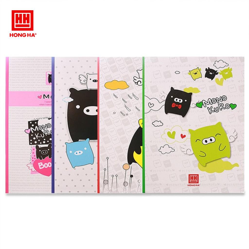 [HCM]Tập Hồng Hà loại tốtMonokuro4 ô ly ngangkhổ 156x205mmđịnh lượng 65 hai loại 96 và 200 trang