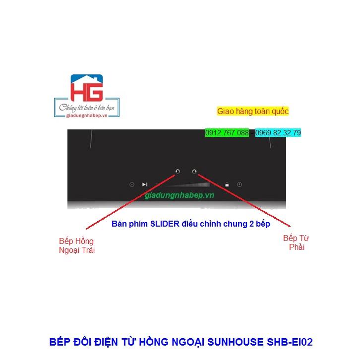 Bếp đôi từ hồng ngoại Sunhouse SHB-EI02