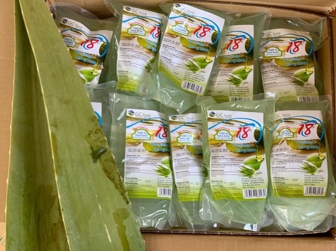 Thạch dừa, nha đam thanh mát cơ thể túi 500gram