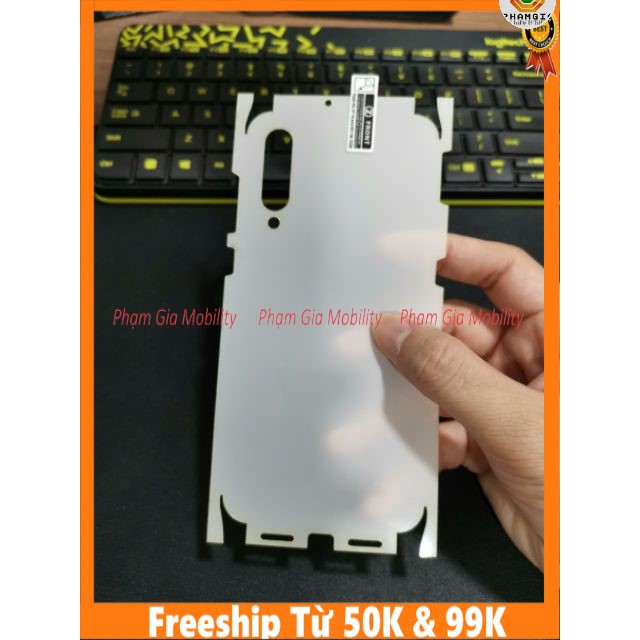 Dán PPF full lưng viền Xiaomi Redmi 8, Redmi note 8, Redmi note 8 pro CHUẨN XỊN