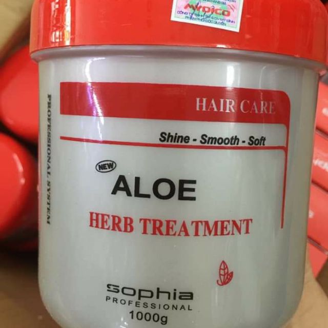 Dầu hấp Tóc Aloe Sophia 500ml - 1000ml siêu mềm mượt