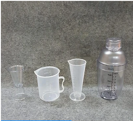 Combo 4 món pha chế quầy cà phê, sinh tố (Shaker 500ml In đậm)