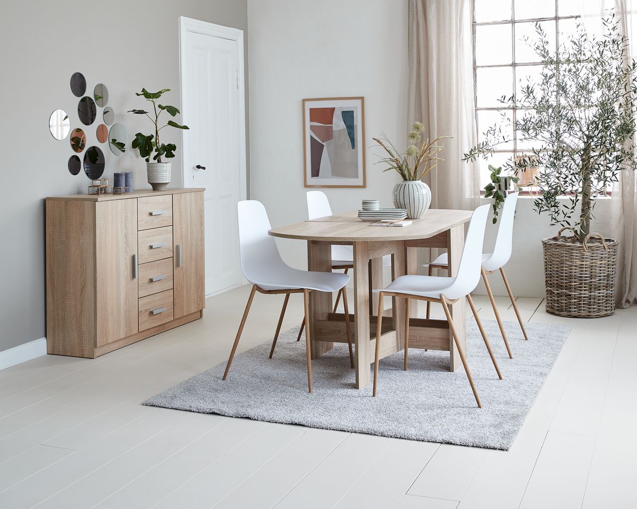 Thảm phòng khách JYSK Villeple polypropylene nhiều màu